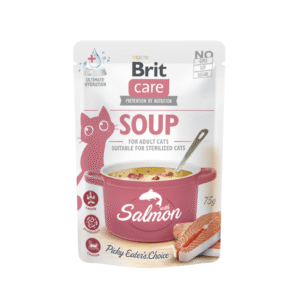 Brit Care Cat Soup Salmon sriuba su lašiša katėms 15 x 75g