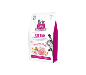 Brit Care Cat GF Kitten Healthy Growth&Development sausas maistas katėms 2kg. - 7kg.