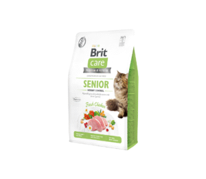 Brit Care Cat GF Senior Weight Control sausas maistas katėms 2kg - 7kg