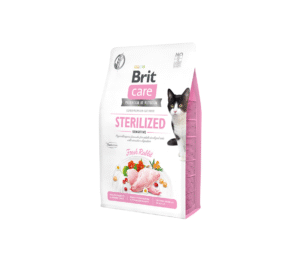 Brit Care Cat GF Sterilized Sensitive sausas maistas katėms 2kg - 7kg