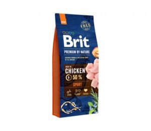 Brit Premium By Nature Sport sausas maistas šunims 3kg - 15kg