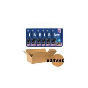 Brit Premium konservai katėms maiš. White Fish Kitten 24 x 100 g