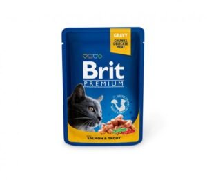 Brit Premium konservai katėms maiš. Salmon&Trout 100g